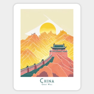 Dawn at the Great Wall - Majestic China Series Sticker